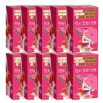 Kit 10X Tasty Whey 3W - 12 Sach�s 34g Strawberry Creme - Adaptogen