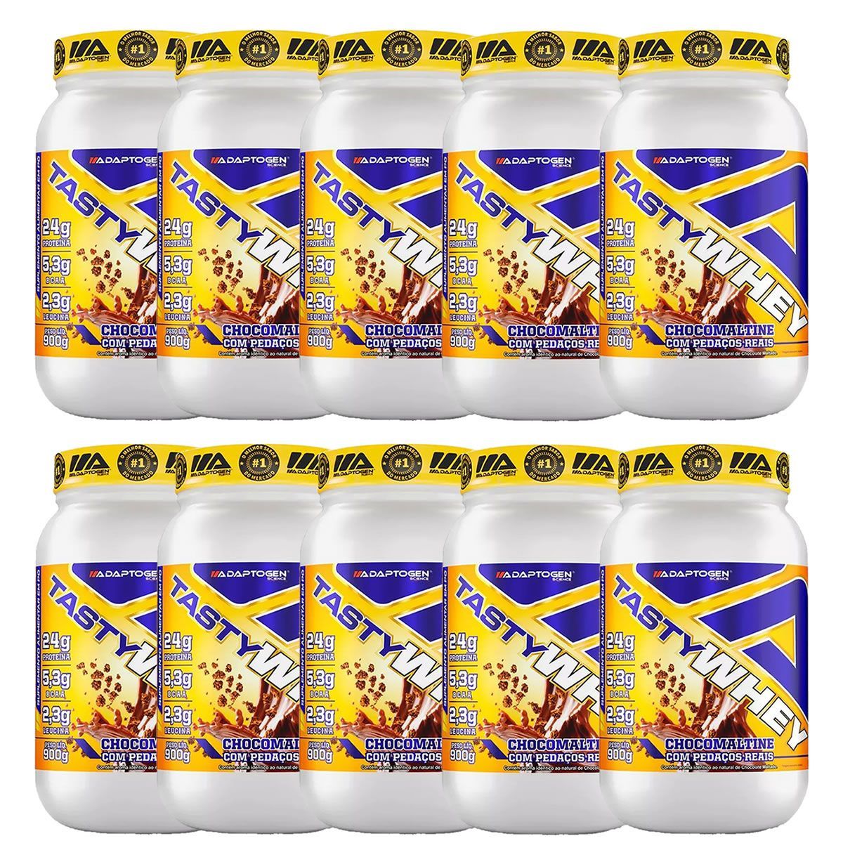Kit 10X Tasty Whey - 900g Chocomaltine - Adaptogen
