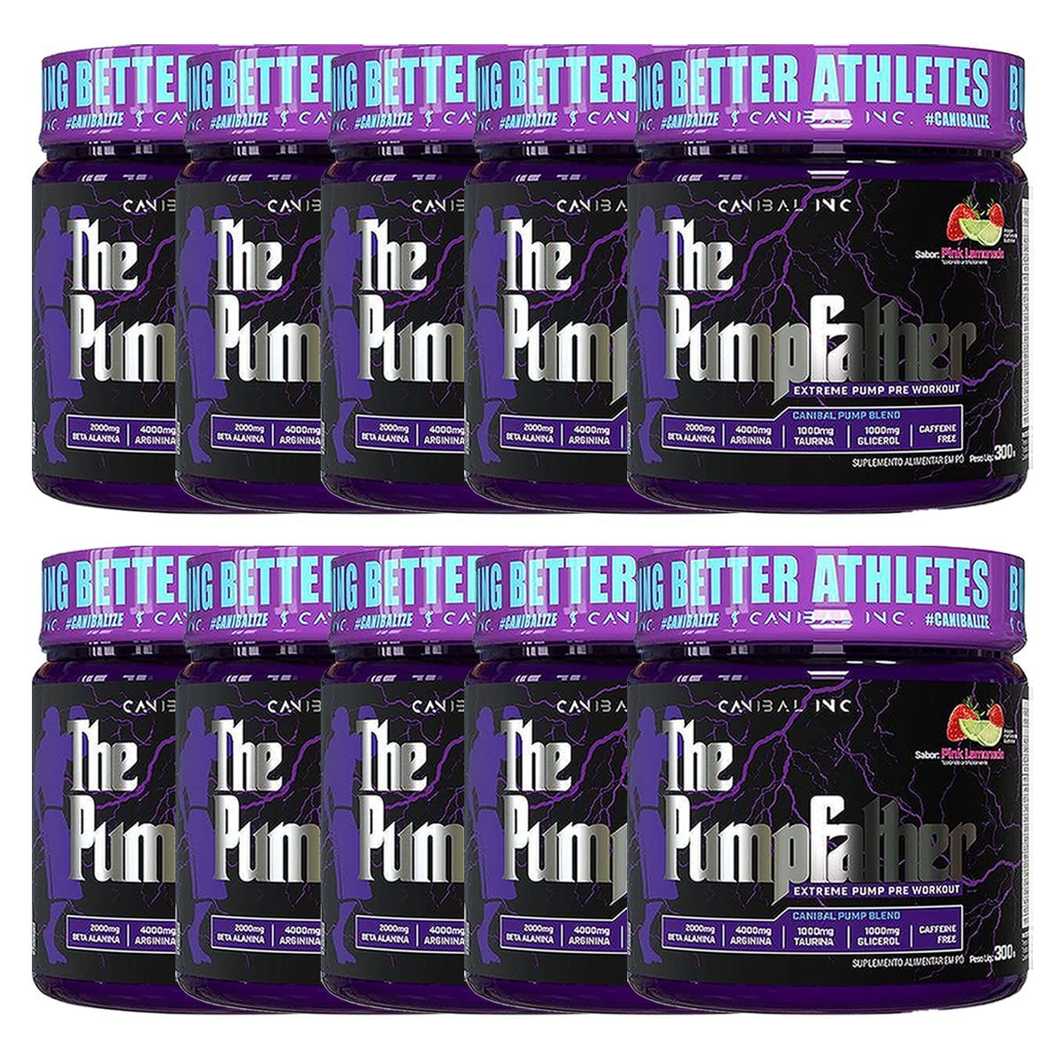 Kit 10X The Pumpfather - 300g Sabor Pink Lemonade - Canibal