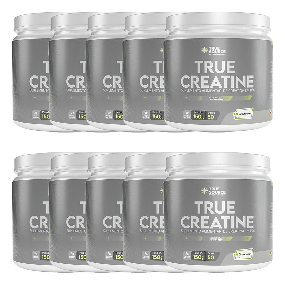 Kit 10X True Creatine - 150g - True Source