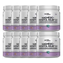 Kit 10X True Magn�sio + Inositol Relief 3.0 - 300g Camomila, Laranja e Lavanda - True Source