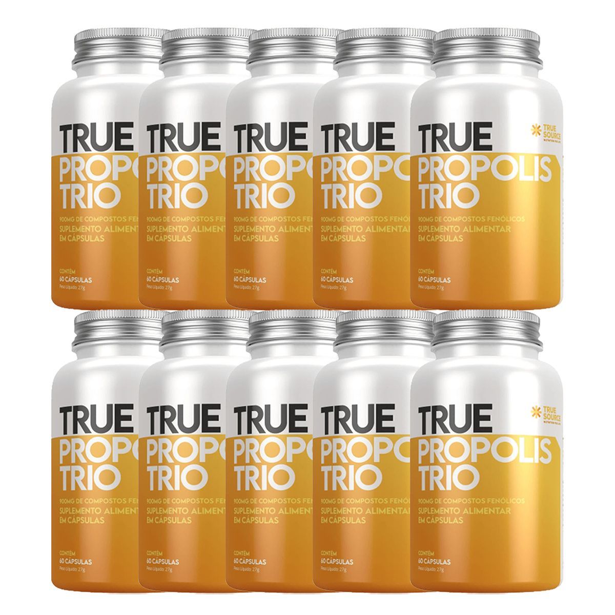 Kit 10X True Propolis Trio - 60 C�psulas - True Source