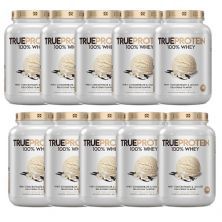 Kit 10X True Protein 100% Whey - 874g Vanilla Ice Cream - True Source