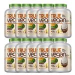 Kit 10X True Vegan Prote�na Vegetal - 1810g Chocolate Branco com Coco - True Source