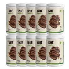 Kit 10X True Vegan Prote�na Vegetal - 837g Chocolate com Avel� - True Source