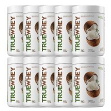 Kit 10X True Whey Protein Hidrolisado e Isolado - 418g Coconut Ice Cream - True Source