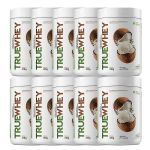 Kit 10X True Whey Protein Hidrolisado e Isolado - 418g Coconut Ice Cream - True Source