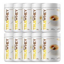 Kit 10X True Whey Protein Hidrolisado e Isolado - 418g Vanilla Cr�me Br�ll� - True Source