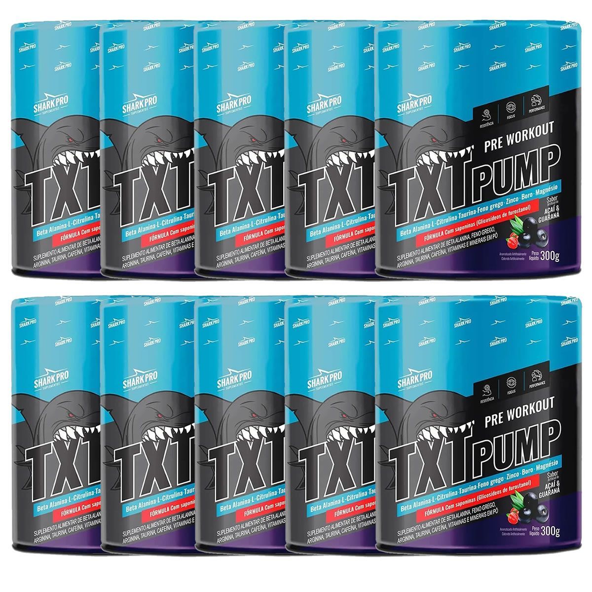 Kit 10X TXT Pump - 300g A�a� & Guaran� - Shark Pro