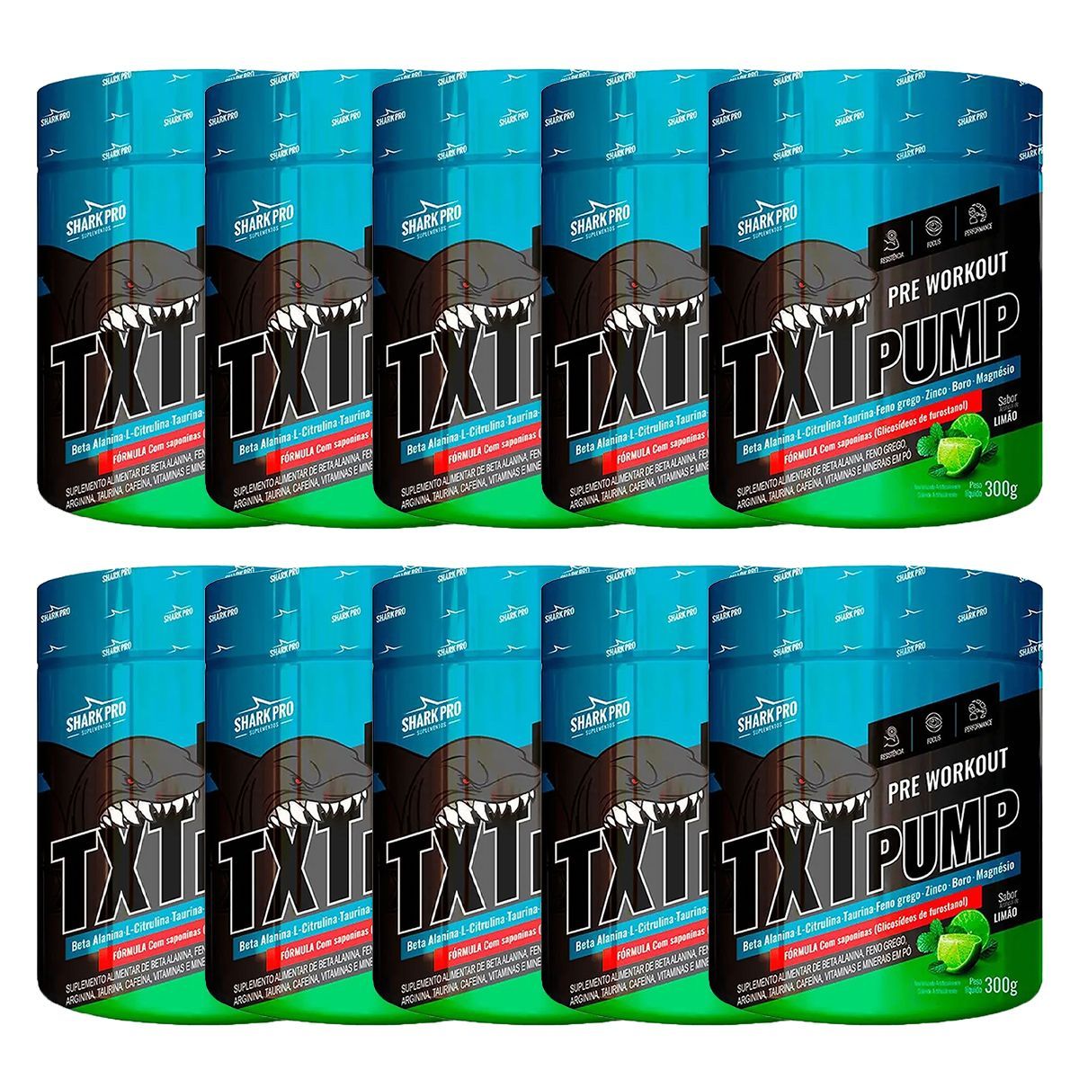 Kit 10X TXT Pump - 300g Lim�o - Shark Pro
