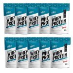 Kit 10X Ultra Whey Protein - 907g Refil Morango - Shark Pro