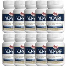 Kit 10X Vita D3 + Vit C + Zinco - 30 C�psulas - Vitafor