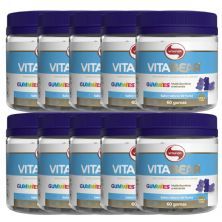 Kit 10X Vitabear - 60 Gomas Sabor Natural de Frutas  - Vitafor