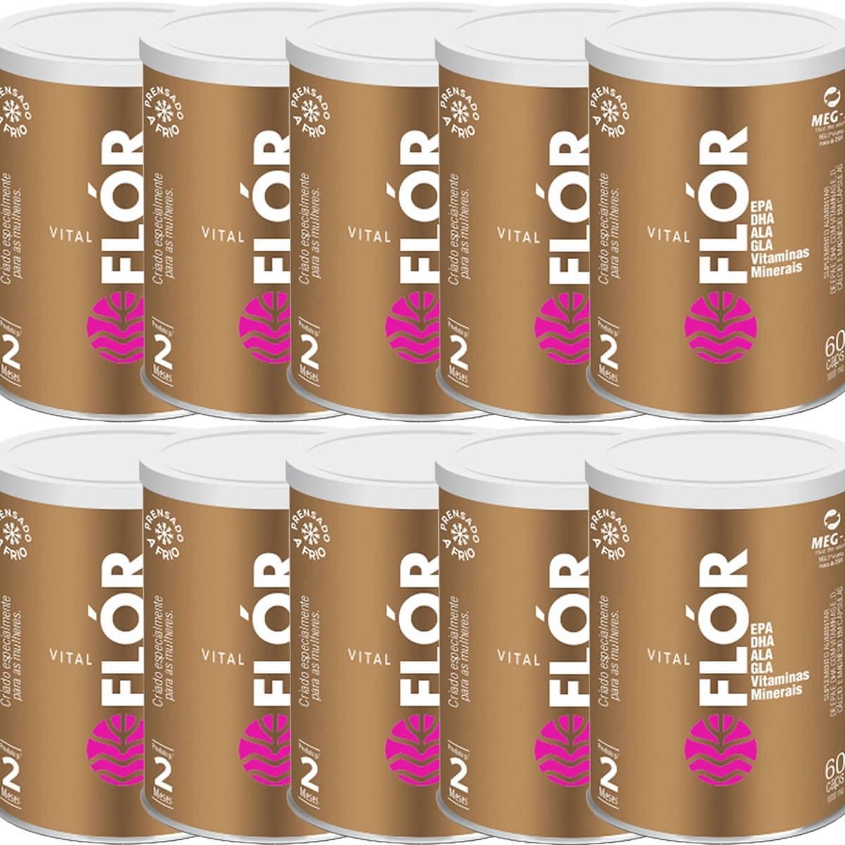 Kit 10X Vital Fl�r - 60 C�psulas - Vital �tman