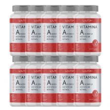 Kit 10X Vitamina A 8.000UI Acetato de Retinol - 60 C�psulas - Lauton Nutrition
