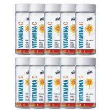 Kit 10X Vitamina C 1000mg - 60 C�psulas - Shark Pro