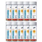 Kit 10X Vitamina C 1000mg - 60 C�psulas - Shark Pro
