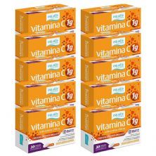 Kit 10X Vitamina C 1g - 30 Comprimidos - Equaliv