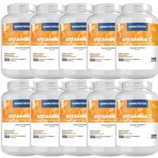 Kit 10X Vitamina C 45mg  - 120 Comprimidos Mastig�veis Laranja com Acerola - NewNutrition