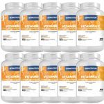 Kit 10X Vitamina C 45mg  - 120 Comprimidos Mastig�veis Laranja com Acerola - NewNutrition