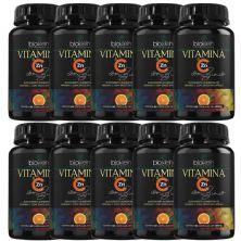 Kit 10X Vitamina C + Zinco - 60 C�psulas - Bioklein