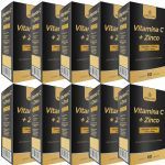 Kit 10X Vitamina C + Zinco - 60 C�psulas - Gold Lab
