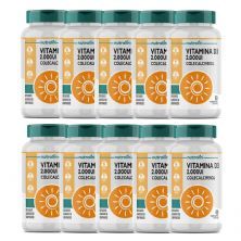 Kit 10X Vitamina D3 2000UI - 60 Comprimidos - Nutral�n