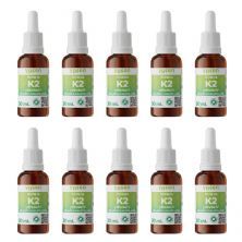 Kit 10X Vitamina K2 Ydrosolv - 30ml Gotas Sem Sabor - Yosen