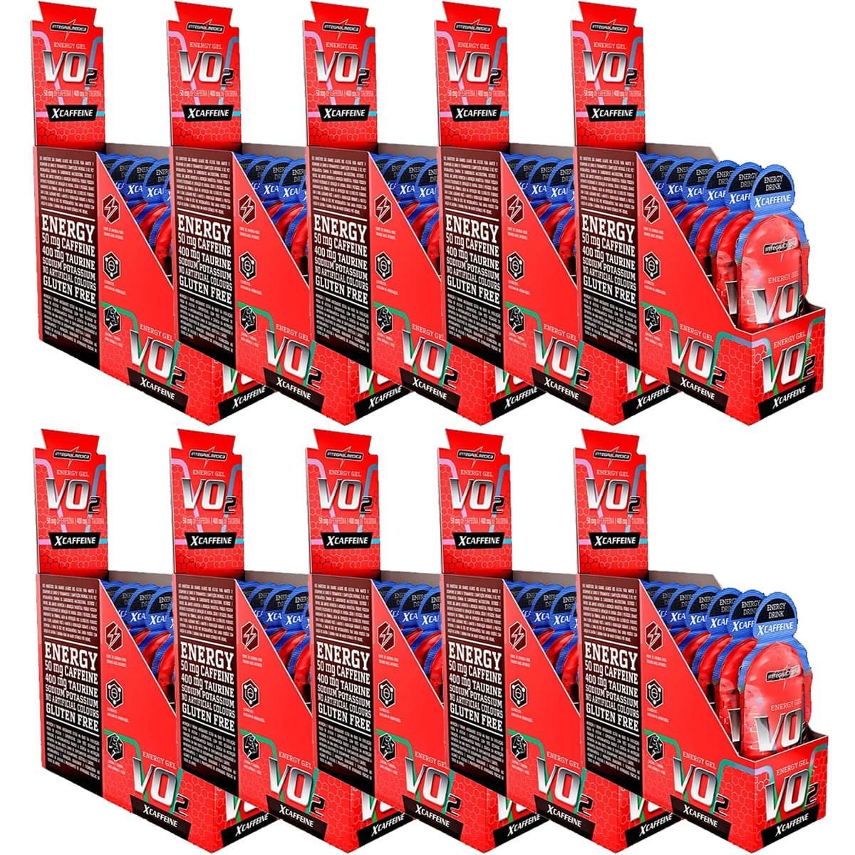 Kit 10X Vo2 Energy Gel X-Caffeine - 10 Sach�s 30g Energy Drink - IntegralM�dica