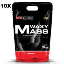 Kit 10X Waxy Mass - 3000g Refil Morango - BodyBuilders