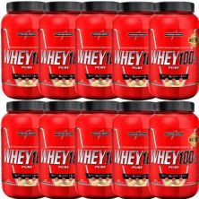 Kit 10X Whey 100% Pure - 907g Coco - IntegralM�dica