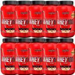 Kit 10X Whey 100% Pure - 907g Coco - IntegralM�dica