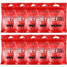 Kit 10X Whey 100% Pure - 907g Refil Baunilha - IntegralM�dica