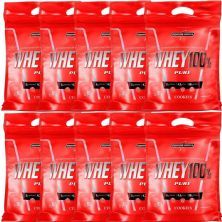 Kit 10X Whey 100% Pure - 907g Refil Cookies - IntegralM�dica