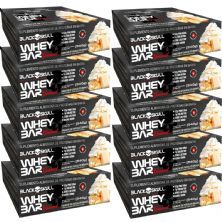 Kit 10X Whey Bar Gourmet - 12 Unidades 45g Chocolate Branco - Black Skull