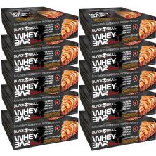 Kit 10X Whey Bar Gourmet - 12 Unidades 45g Torta de Chocolate e Creme de Amendoim - Black Skull