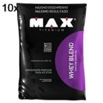 Kit 10 Whey Blend - 2000g Refil Baunilha - Max Titanium