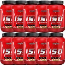 Kit 10X Whey Iso Triple Zero - 907g Chocolate - IntegralM�dica