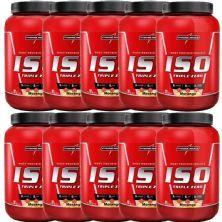 Kit 10X Whey Iso Triple Zero - 907g Morango - IntegralM�dica