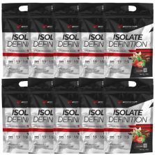 Kit 10X Whey Isolate Definition - 1800g Refil Chocolate - BodyAction