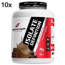 Kit 10X Whey Isolate Definition - 2000g Chocolate - BodyAction