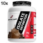 Kit 10X Whey Isolate Definition - 2000g Chocolate - BodyAction