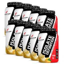 Kit 10X Whey Isolate Definition - 900g Abacaxi, Banana, Laranja, - BodyAction