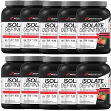 Kit 10X Whey Isolate Definition - 900g Morango - BodyAction
