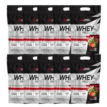 Kit 10X Whey Pro - 1000g Refil Morango - BodyAction