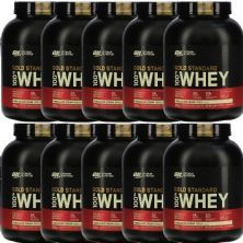 Kit 10X Whey Protein 100% Gold Standard - 2270g Baunilha - Optimum Nutrition