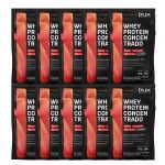 Kit 10X Whey Protein Concentrado - 1 Sach� 30g Caramelo Salgado - Dux Nutrition
