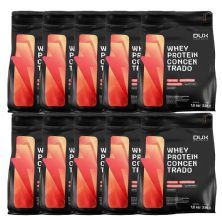 Kit 10X Whey Protein Concentrado - 1800g Refil Cappuccino - Dux Nutrition