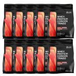 Kit 10X Whey Protein Concentrado - 1800g Refil Cappuccino - Dux Nutrition