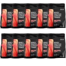 Kit 10X Whey Protein Concentrado - 1800g Refil Chocolate - Dux Nutrition